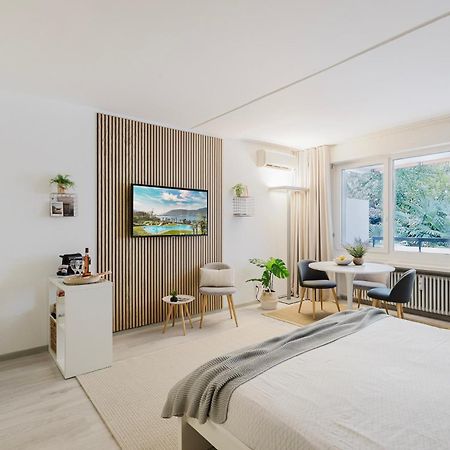 Luganersee, Pool, Strand, Parkplatz, Suite 204 Bissone Ngoại thất bức ảnh
